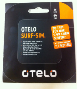 Otelo Surf-Sim für das D-Netz inkl. 3€ Startguthaben